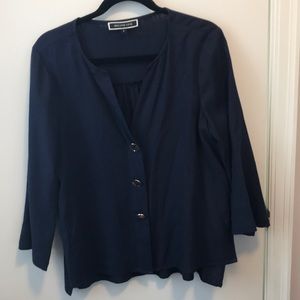 Melanie Lyne linen blend top, size 6